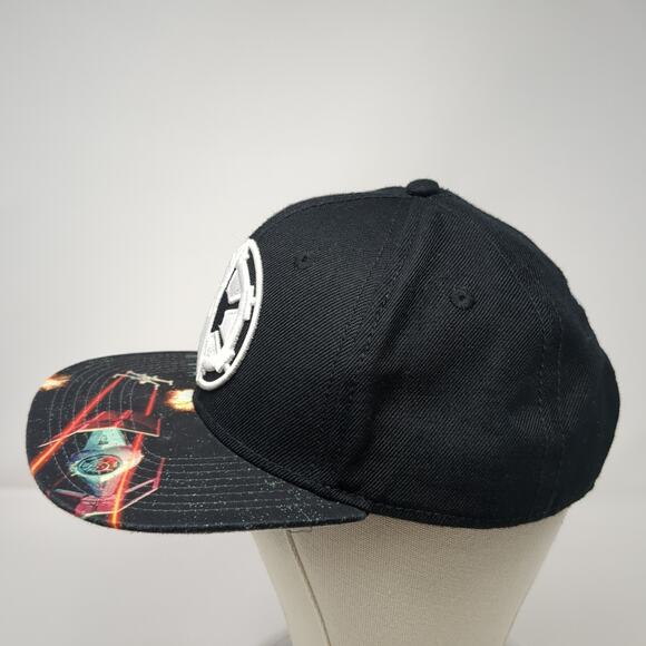 Star Wars Snapback Cap Black One Size Adjustable Embroidered Vented Holes - Picture 3 of 9